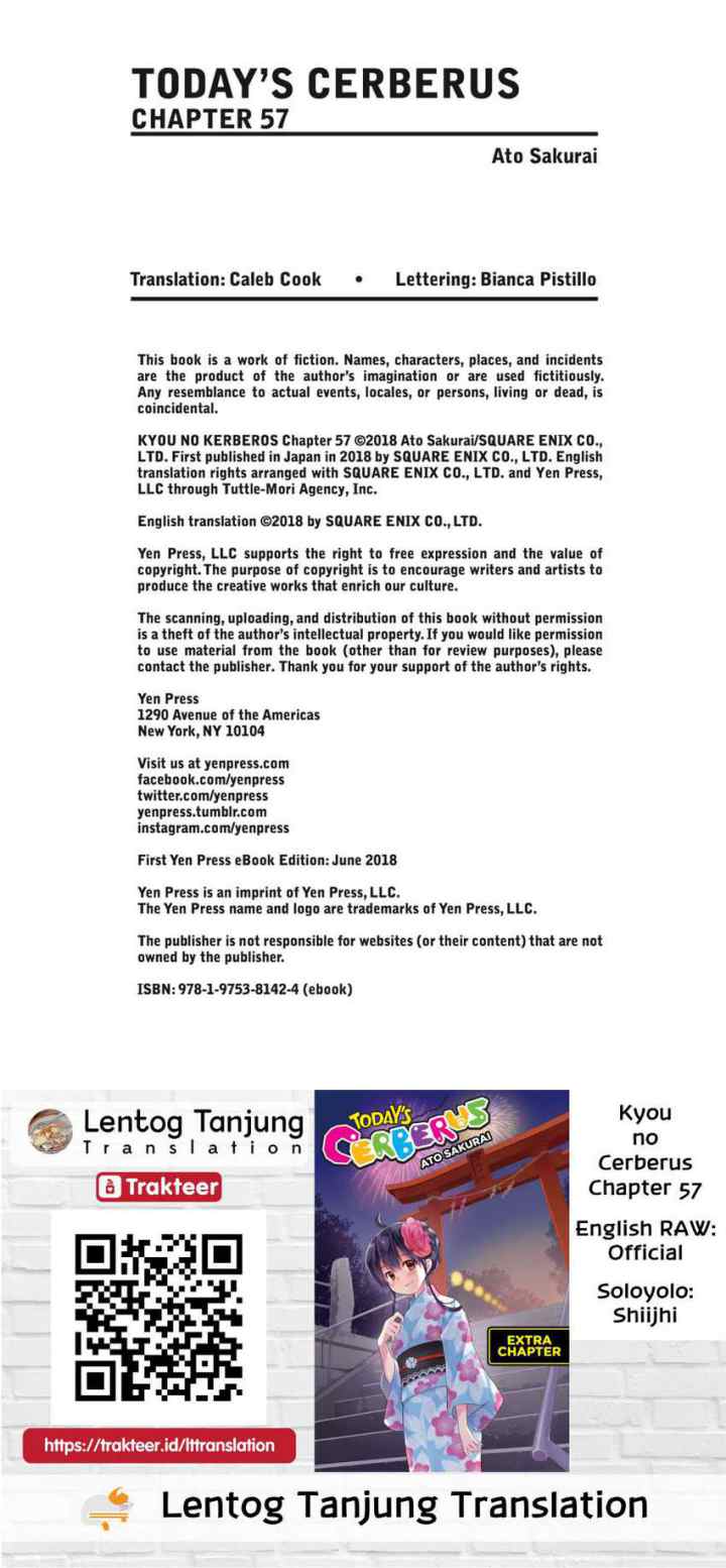 Kyou no Cerberus chapter 57 halaman 19
