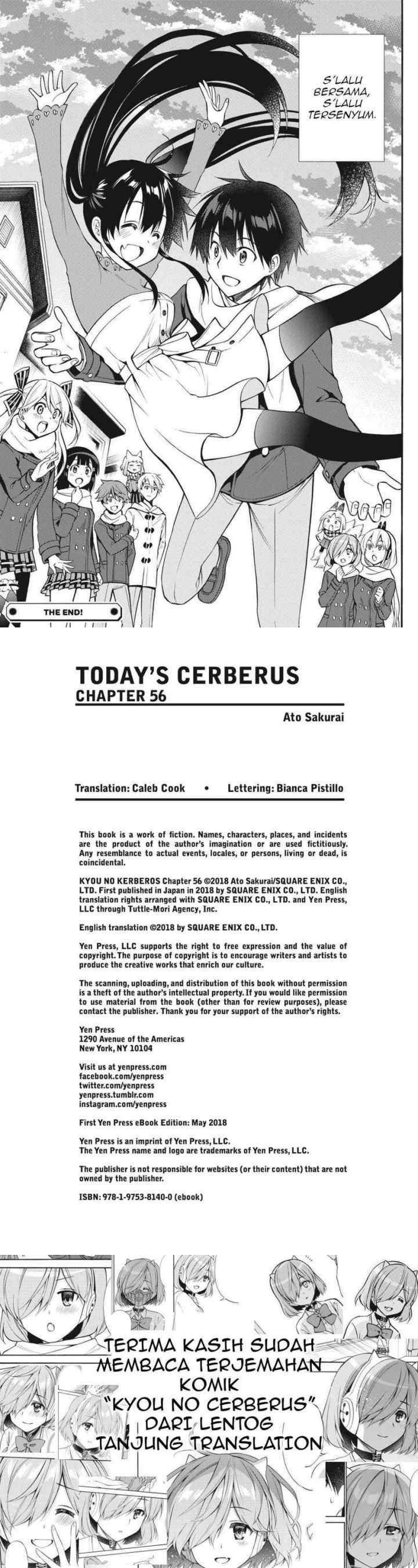 Kyou no Cerberus chapter 56 halaman 19