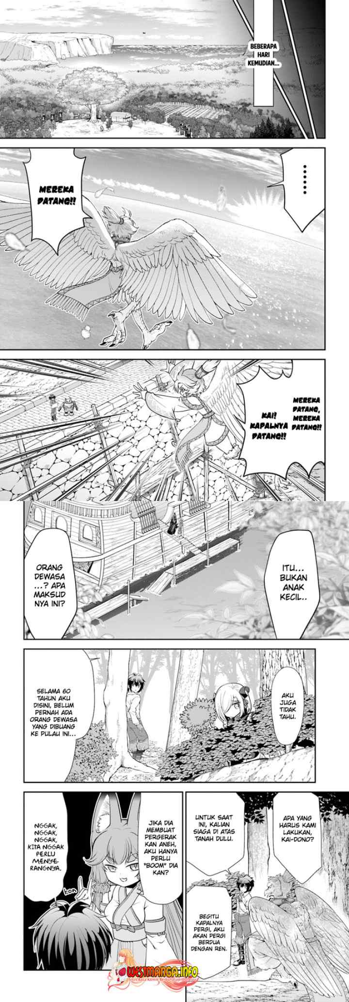 Tenohira Kaitaku Mura de Isekai Kenkokuki: Fueteku Yome-tachi to Nonbiri Mujintou Life chapter 47 halaman 5