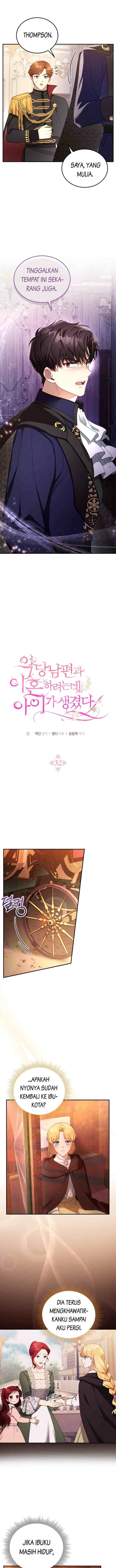 I Am Trying To Divorce My Villain Husband, But We Have A Child chapter 32 halaman 8