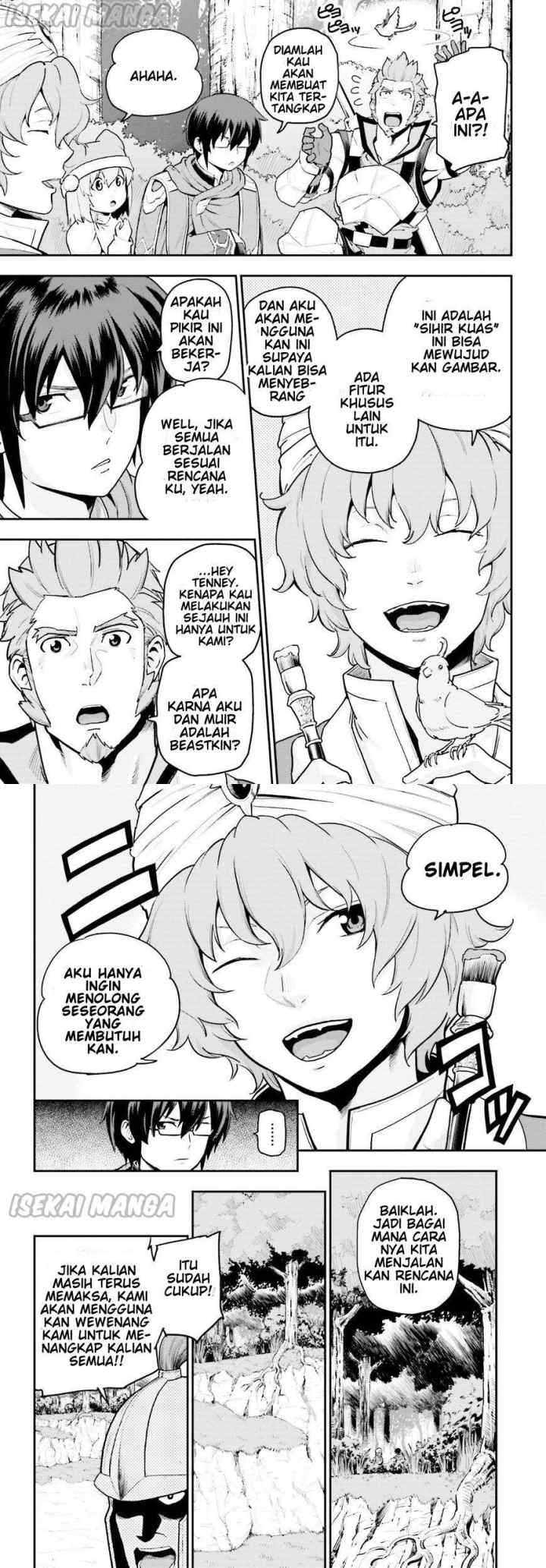 Konjiki no Moji Tsukai: Yuusha Yonin ni Makikomareta Unique Cheat chapter 18 halaman 6