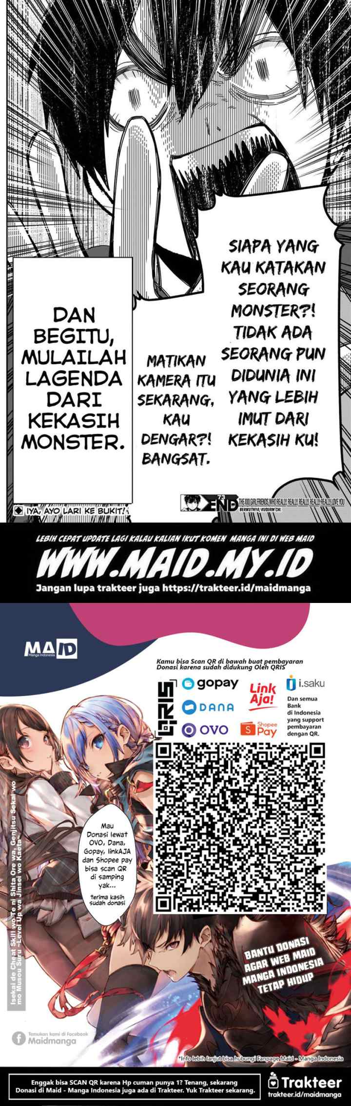 Kimi no Koto ga Dai Dai Dai Dai Daisuki na 100-ri no Kanojo chapter 73 halaman 11