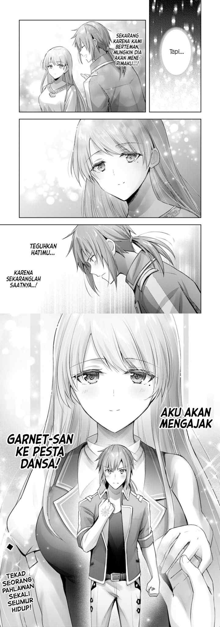 Uketsukejo ni Kokuhaku Shitakute Girudo ni Kayoitsumetara Eiyu ni Natteta chapter 10 halaman 17