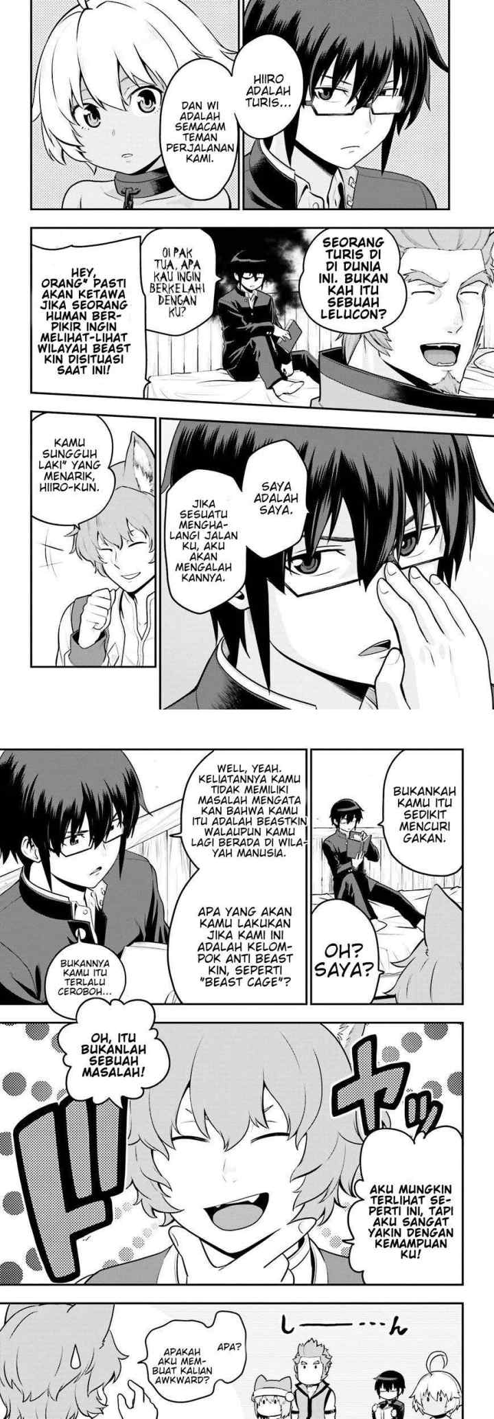 Konjiki no Moji Tsukai: Yuusha Yonin ni Makikomareta Unique Cheat chapter 17 halaman 12