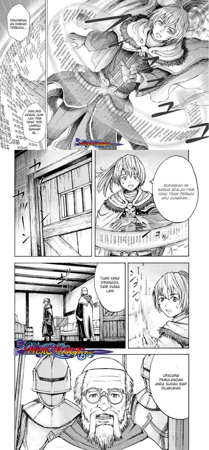 Shoukan Sareta Kenja wa Isekai o Iku ~ Saikyouna no wa Fuyou Zaiko no Aitemudeshita ~ chapter 1.2 halaman 7