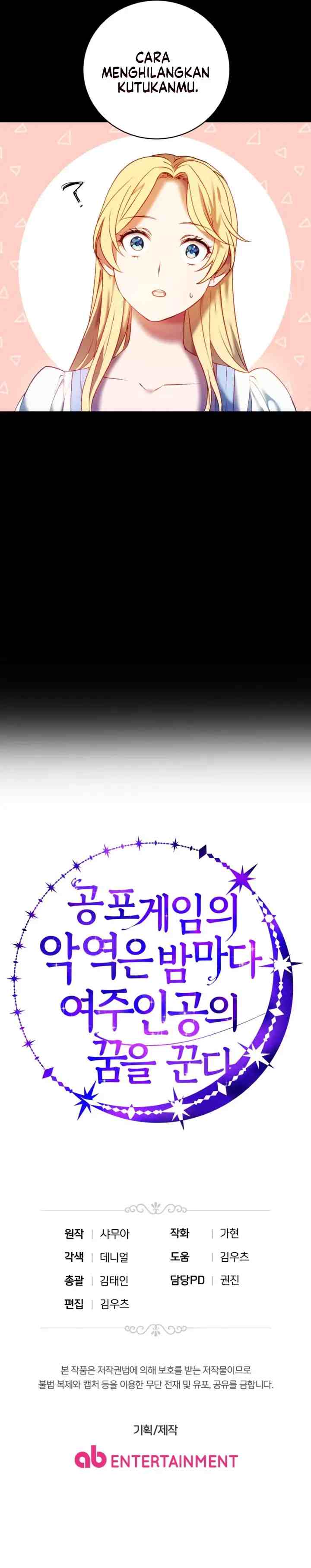 The Villain in the Horror Game Dreams of the Heroine Every Night chapter 2 halaman 20
