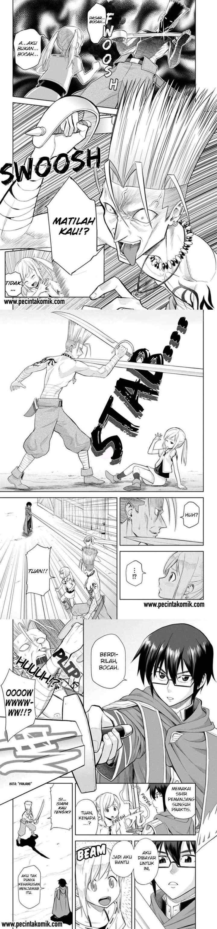 Konjiki no Moji Tsukai: Yuusha Yonin ni Makikomareta Unique Cheat chapter 4 halaman 5