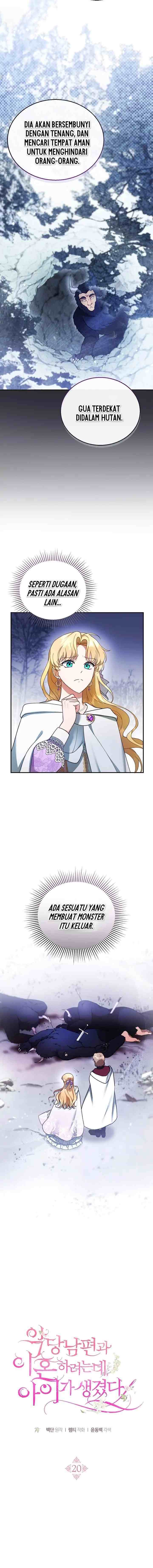 I Am Trying To Divorce My Villain Husband, But We Have A Child chapter 20 halaman 4