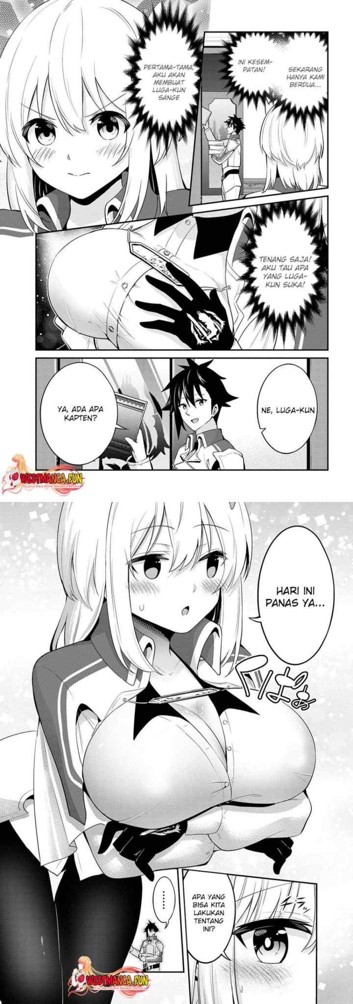 Seikishi ni Natta kedo Danchou no Oppai ga Sugosugite Kokoro ga Kiyomerarenai chapter 27 halaman 4