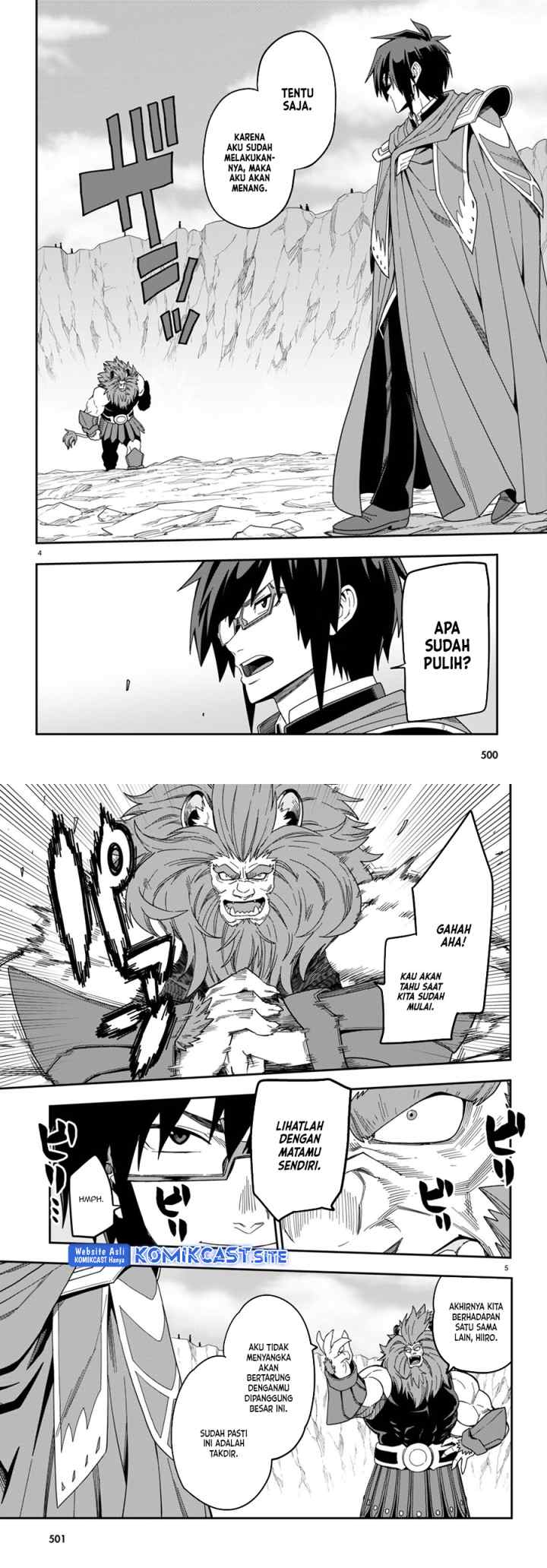 Konjiki no Moji Tsukai: Yuusha Yonin ni Makikomareta Unique Cheat chapter 91 halaman 4