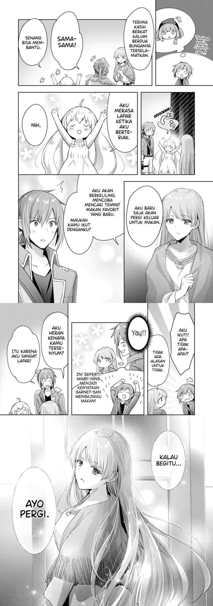 Uketsukejo ni Kokuhaku Shitakute Girudo ni Kayoitsumetara Eiyu ni Natteta chapter 8 halaman 4