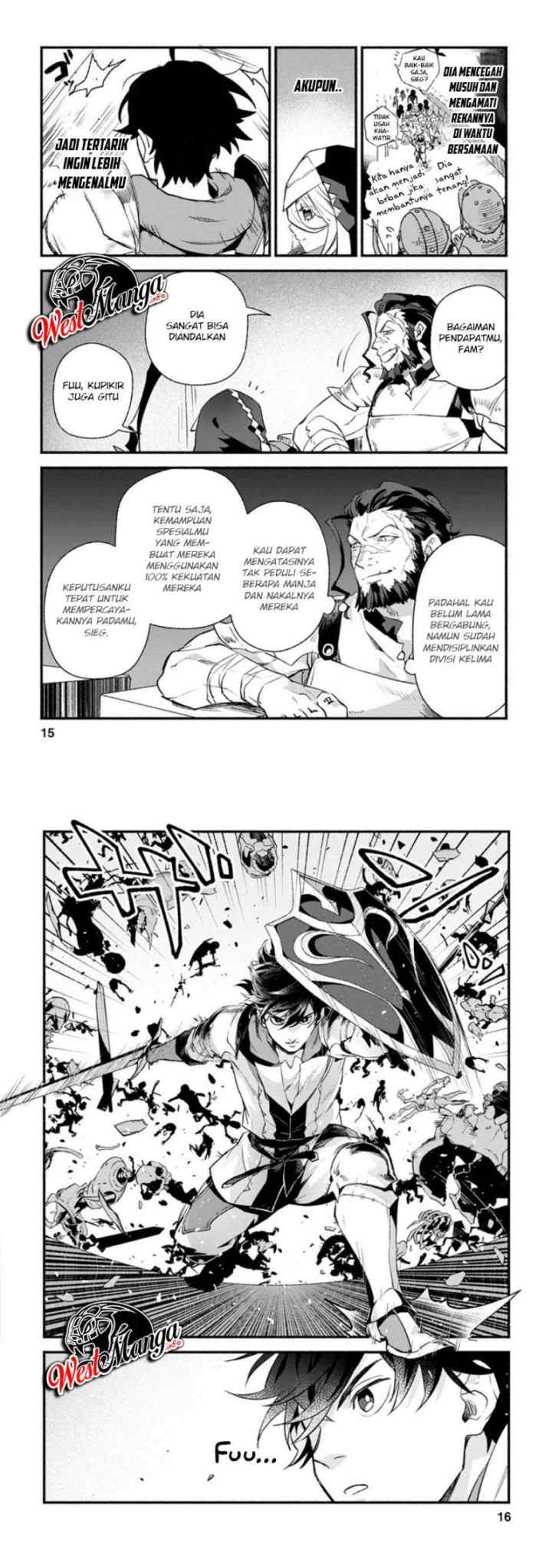 Sono Monban, Saikyou Nitsuki: Tsuihou Sareta Bougyo Ryoku 9999 no Senshi, Outo no Monban Toshite Musou Suru chapter 6 halaman 8