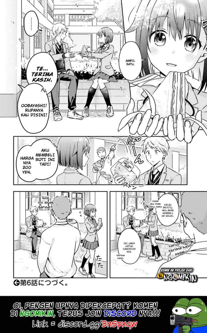 Koe no Chiisai Komori-san to Kuso Deka Oogoe no Oobayashi-kun chapter 5 halaman 5