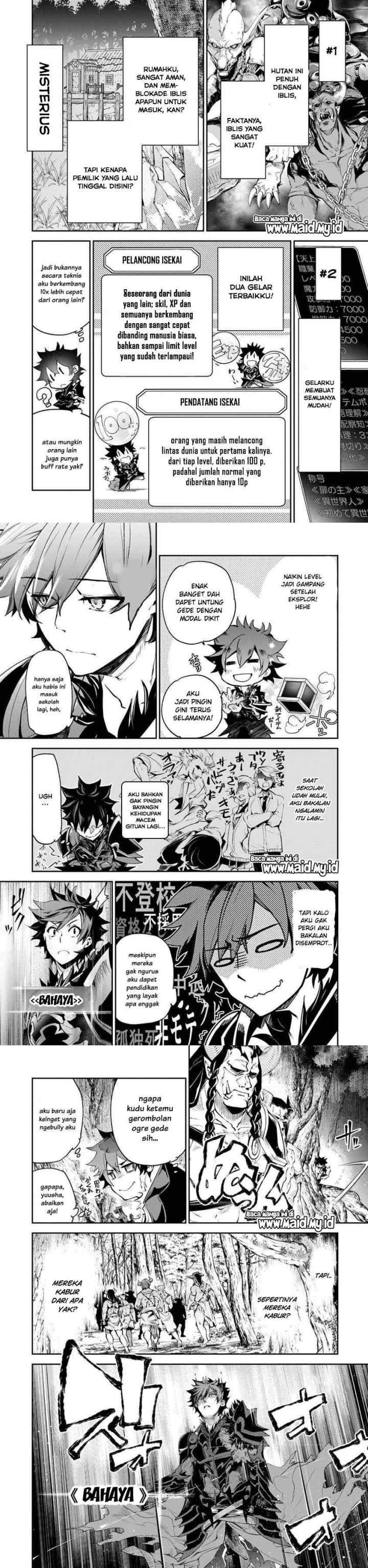 Isekai de Cheat Skill wo te ni Shita ore wa, Genjitsu Sekai wo mo Musou Suru ~Level Up wa Jinsei wo Kaeta~ chapter 4 halaman 5