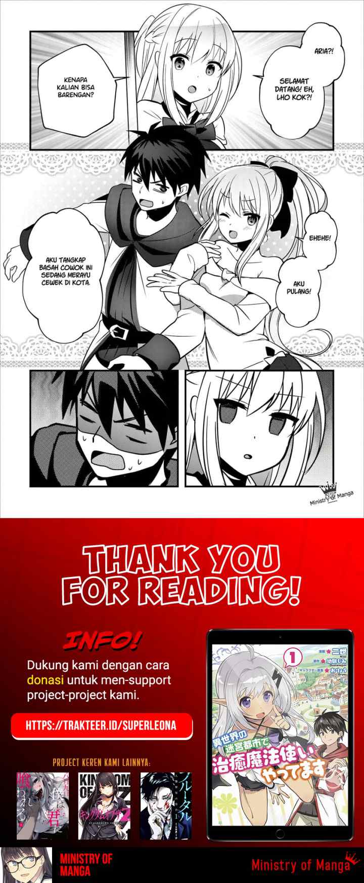 Isekai no Meikyuu Toshi de Chiyu Mahoutsukai Yattemasu chapter 11 halaman 16
