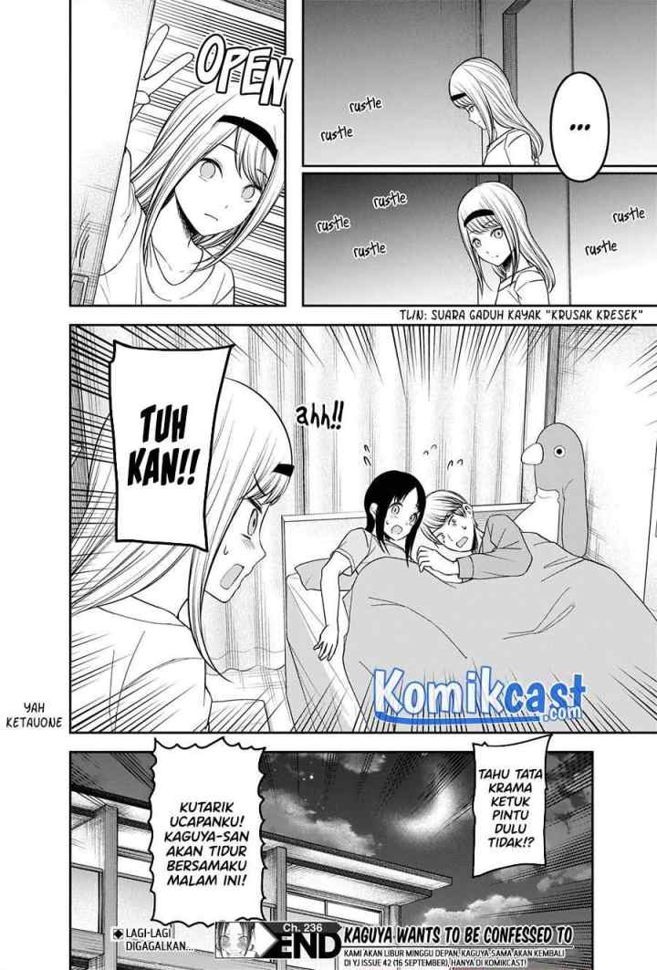 Kaguya-sama wa Kokurasetai: Tensai-tachi no Renai Zunousen chapter 236 halaman 18