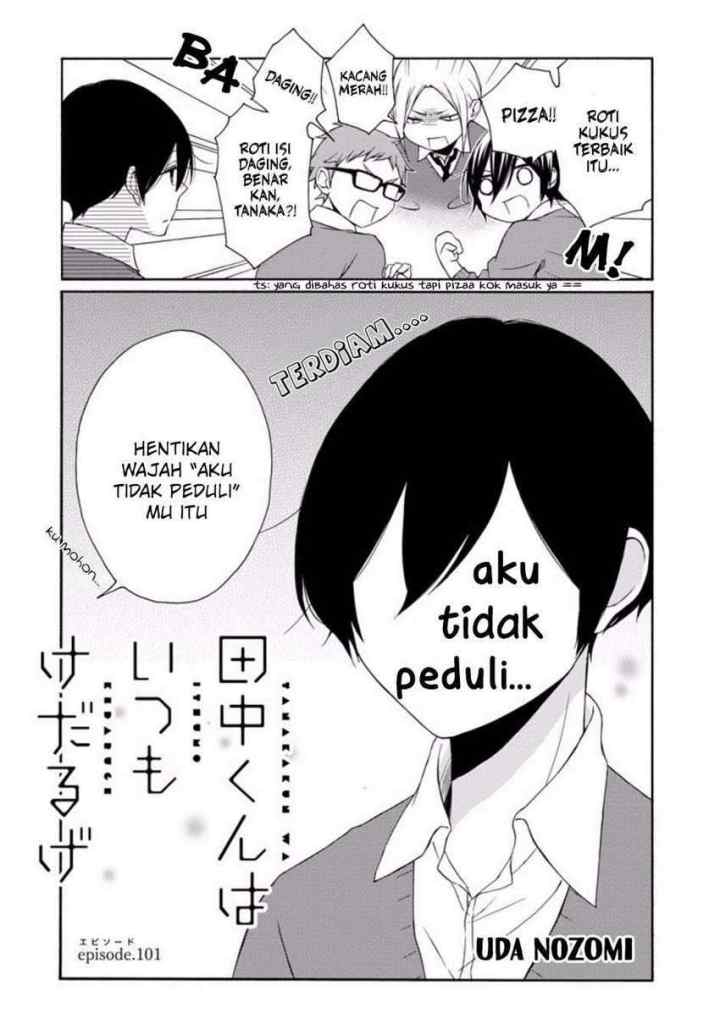 Tanaka-kun wa Itsumo Kedaruge chapter 101 halaman 4