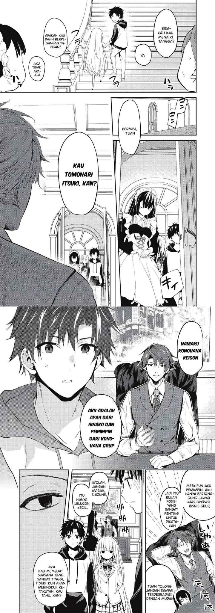 Saijo no Osewa ~Takane no Hana Darakena Meimon Kou de, Gakuin Ichi no Ojou-sama (Seikatsu Noryoku Kaimu) o Kagenagara Osewa suru Koto ni Narimashita~ chapter 2.1 halaman 5