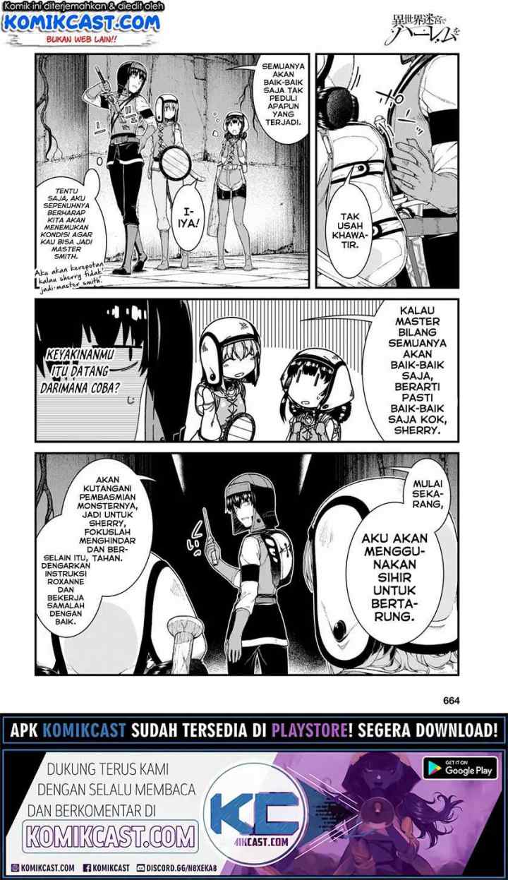 Isekai Meikyuu de Harem wo chapter 45 halaman 14