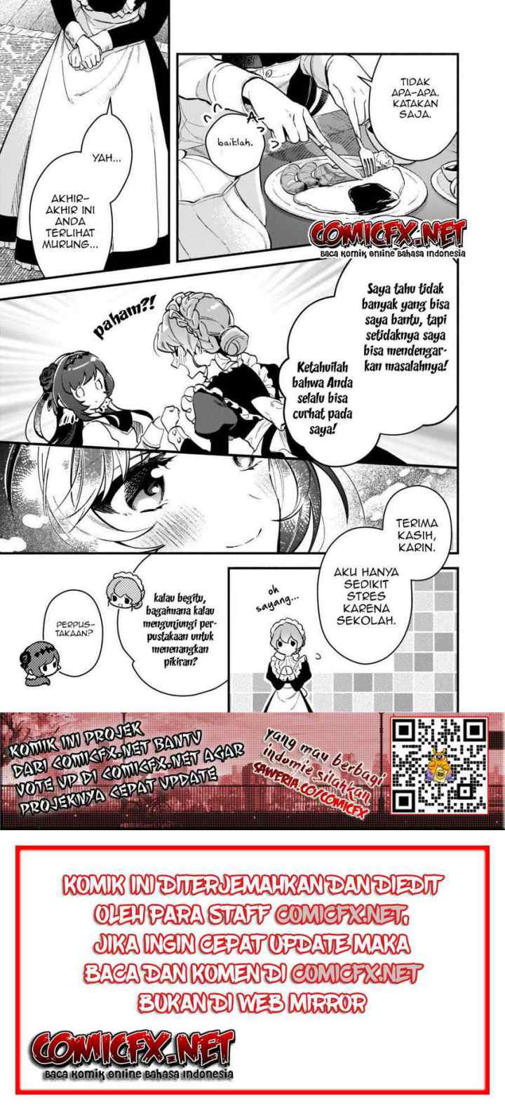 Akuyaku Reijou Route ga Nai Nante, Dare ga Itta no? chapter 8.1 halaman 9
