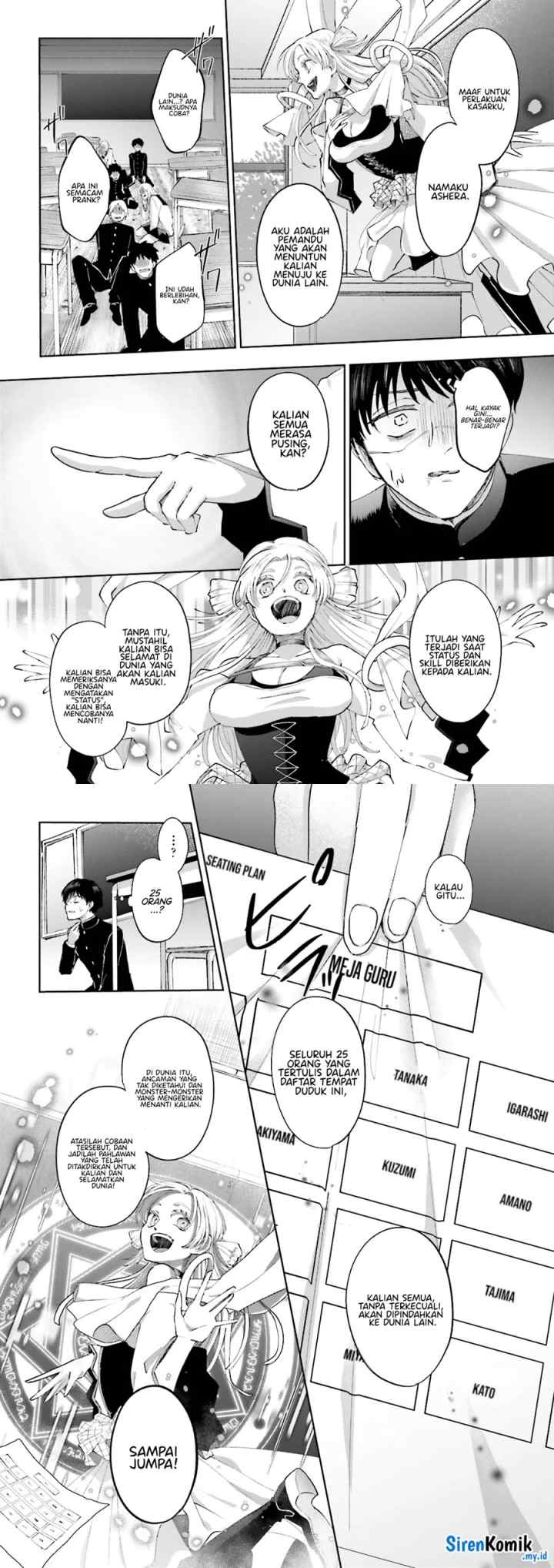 Classmate wa Isekai de Yuusha ni Natta kedo, Ore dake Gendai Nihon ni Okizari ni Narimashita chapter 1 halaman 10