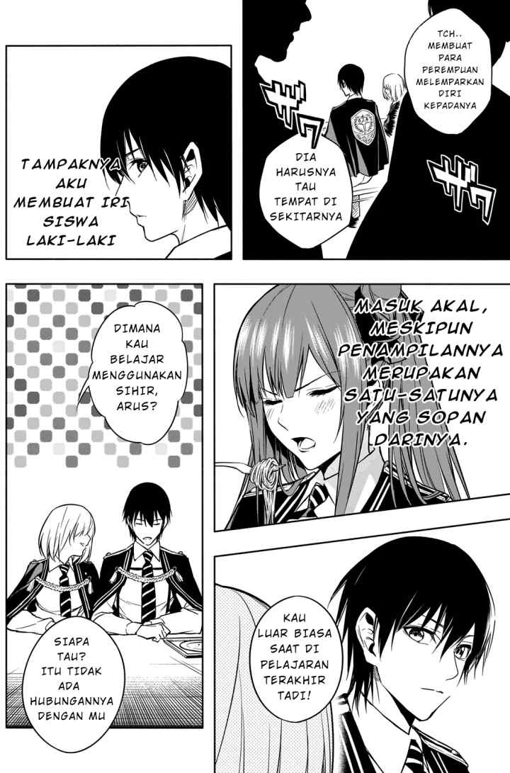 Ouritsu Mahou Gakuen no Saika Sei: Slum Agari no Saikyou Mahoushi, Kizoku darake no Gakuen de Musou suru chapter 13 halaman 10