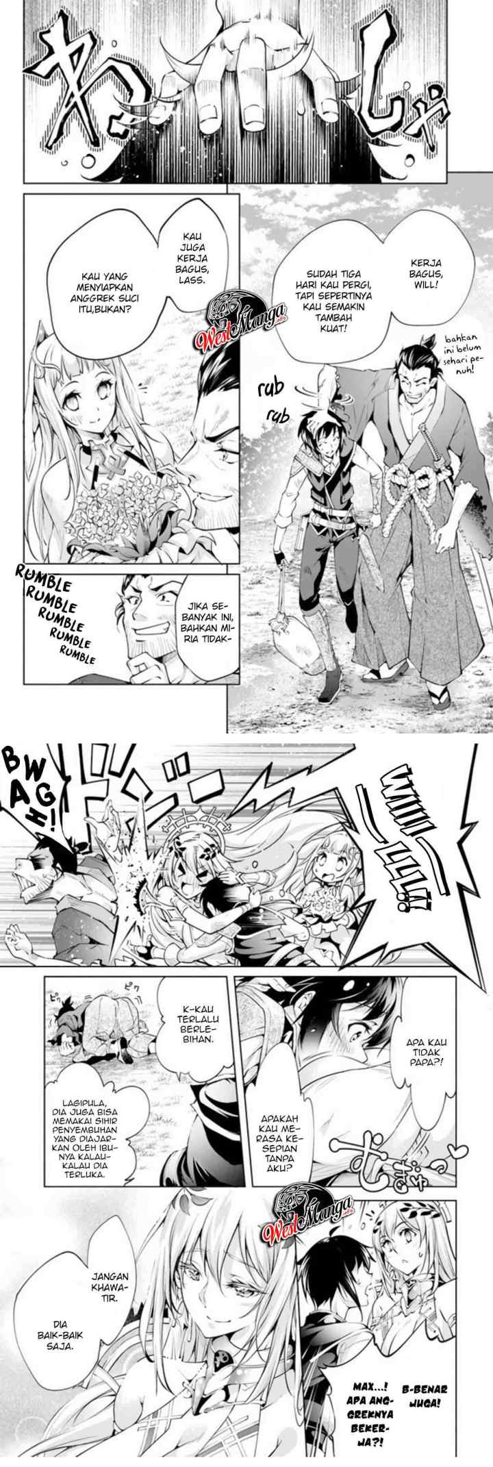 Kamigami ni Sodaterare Shimo no, Saikyou to Naru chapter 8 halaman 4