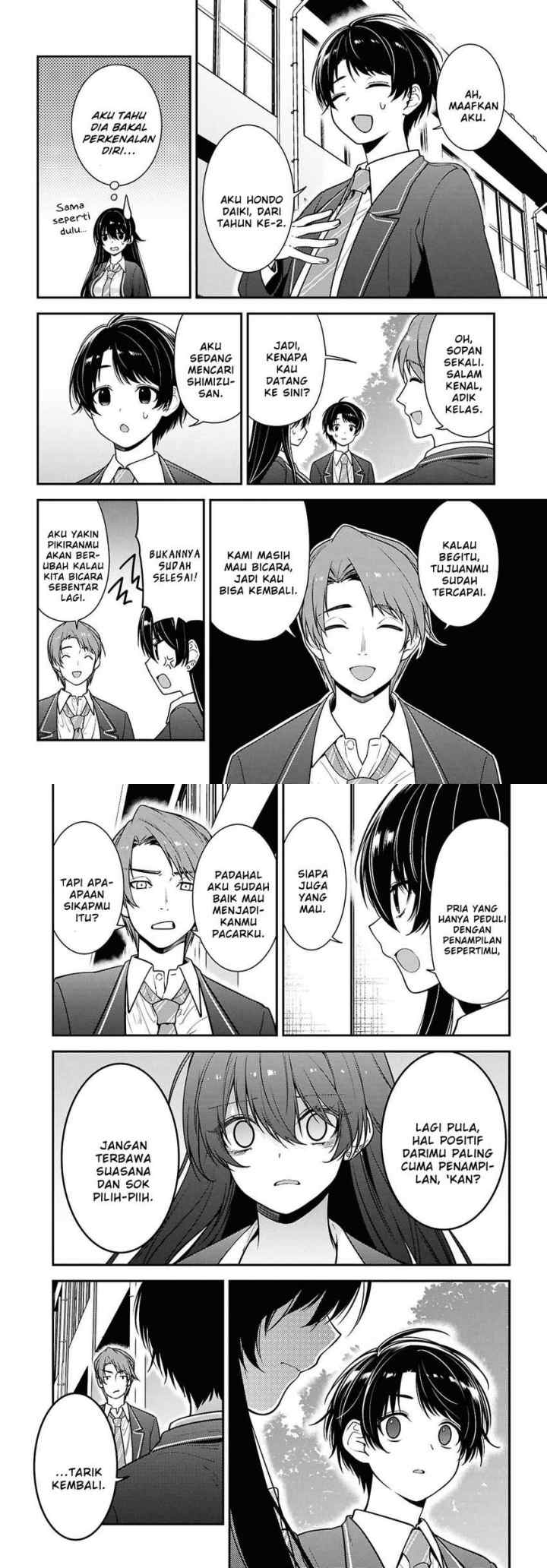 Tonari no Seki no Yankee Shimizu-san ga Kami o Kuroku Sometekita chapter 9 halaman 10