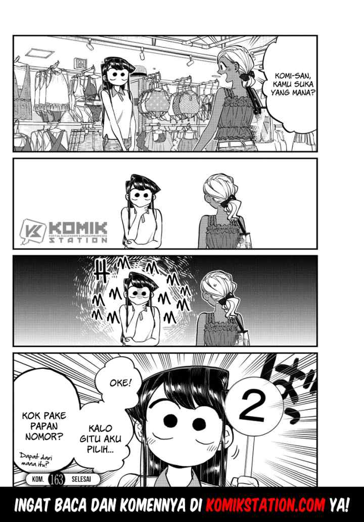 Komi-san wa Komyushou Desu chapter 163 halaman 4