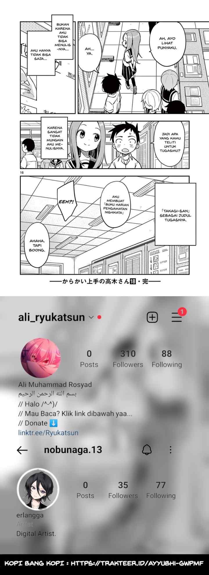 Karakai Jouzu no Takagi-san chapter 157 halaman 9