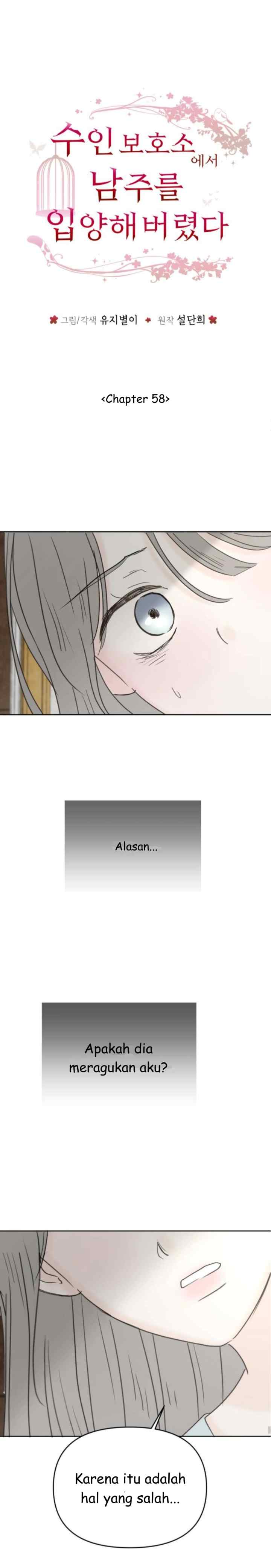 I Adopted a Male Lead From a Prison Shelter chapter 58 halaman 6