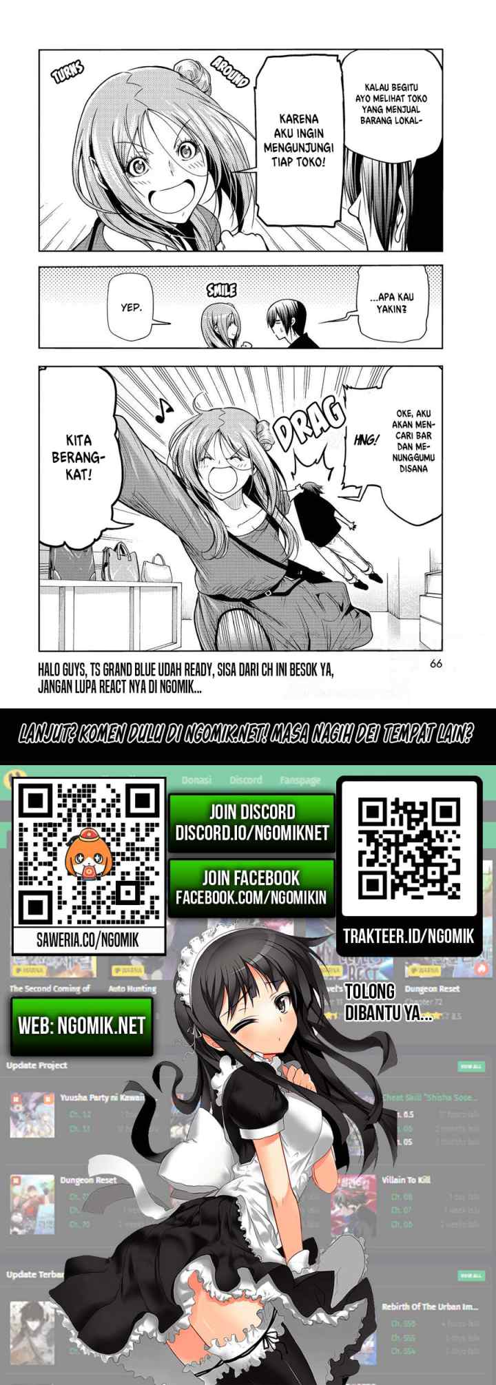 Grand Blue chapter 69.1 halaman 15