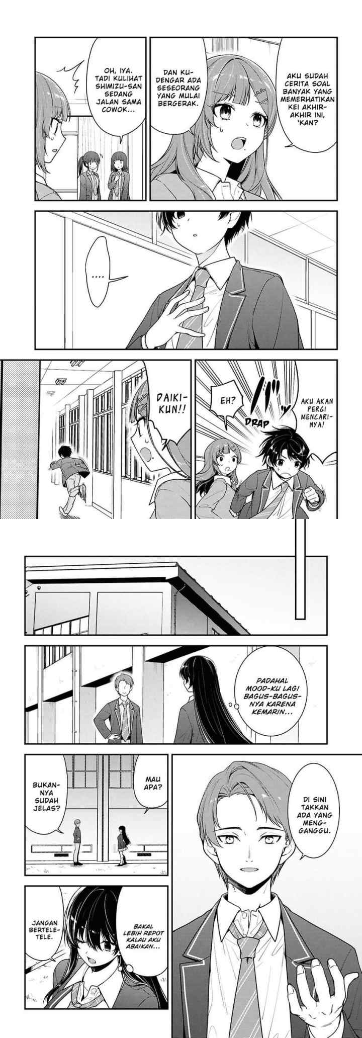 Tonari no Seki no Yankee Shimizu-san ga Kami o Kuroku Sometekita chapter 9 halaman 5