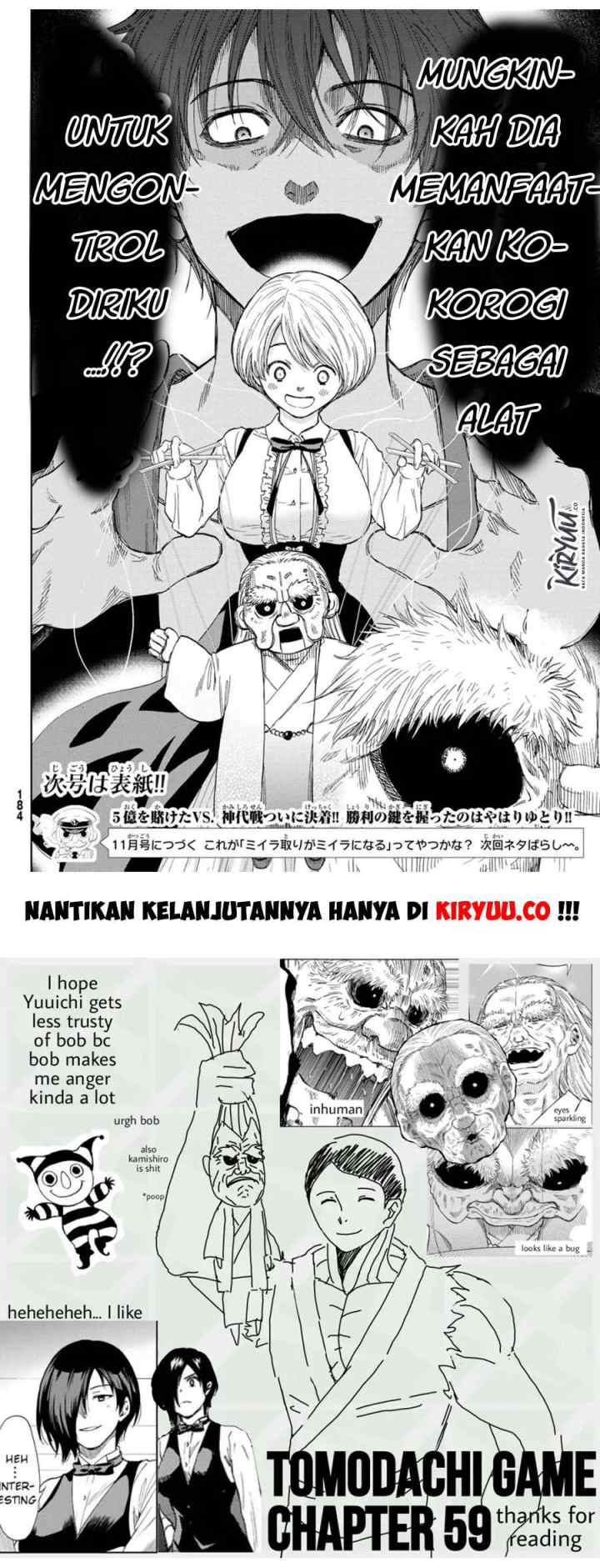 Tomodachi Game chapter 59 halaman 19