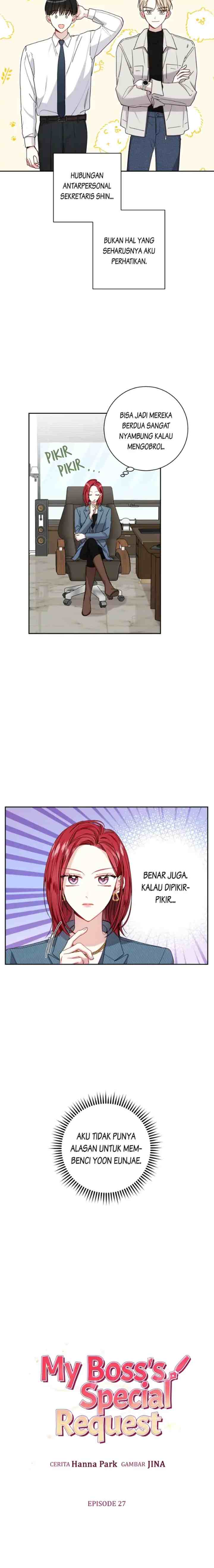 My Boss's Special Request chapter 27 halaman 6