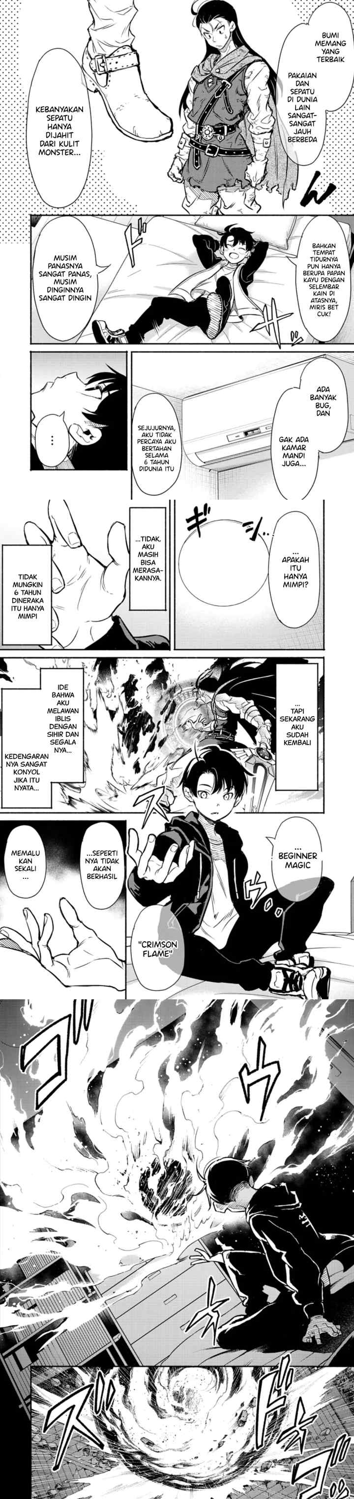 Isekai kara Kikan Shitara Chikyuu mo Kanari Fantajii Deshita. Ato, Makeheroin-domo Kocchi Minna chapter 1 halaman 6