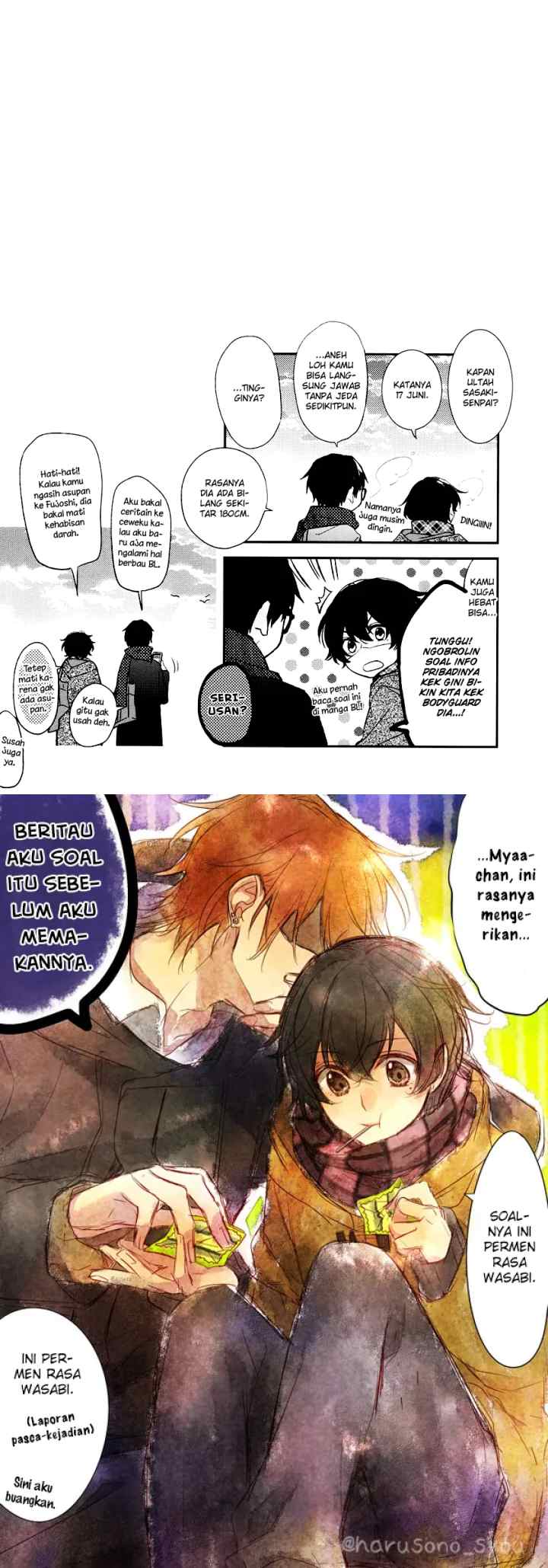 Sasaki to Miyano chapter 8 halaman 14