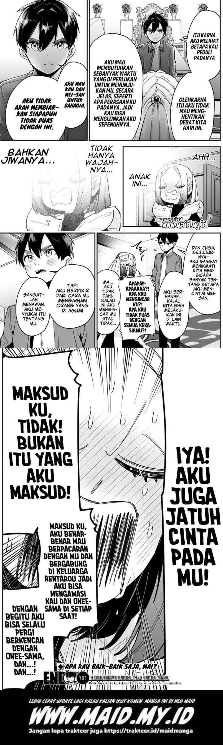 Kimi no Koto ga Dai Dai Dai Dai Daisuki na 100-ri no Kanojo chapter 101 halaman 11