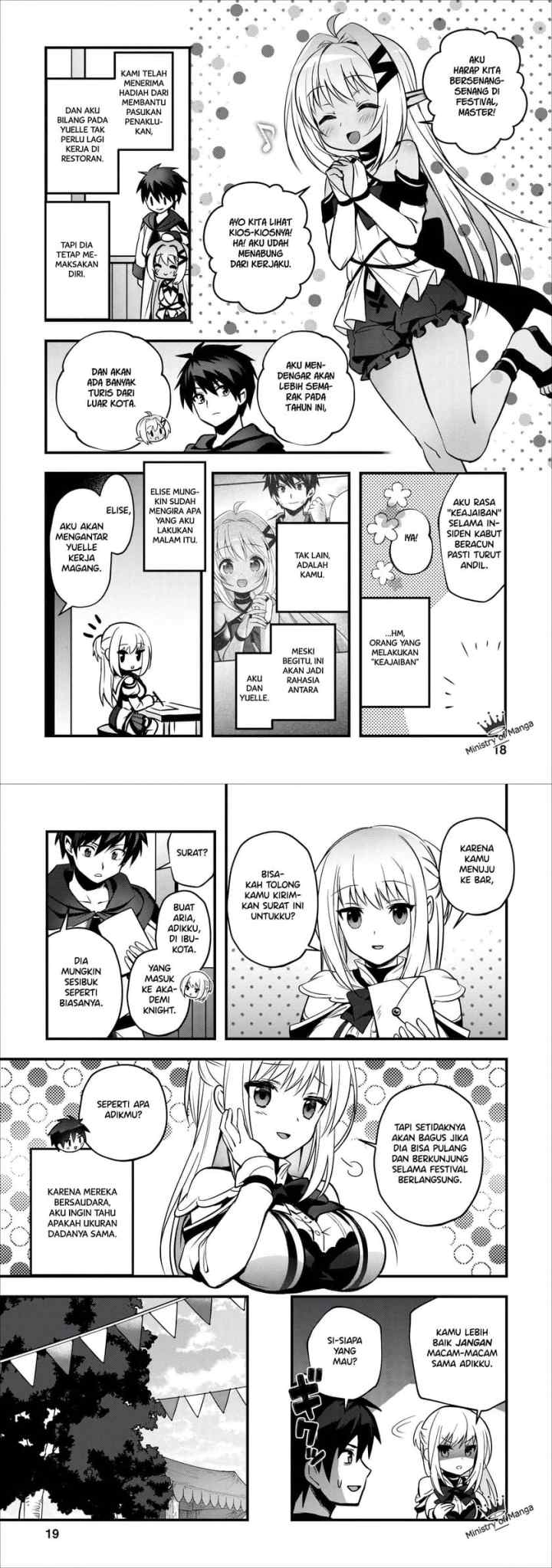Isekai no Meikyuu Toshi de Chiyu Mahoutsukai Yattemasu chapter 11 halaman 9