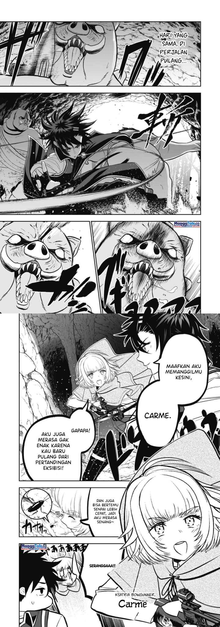 Saikyou Kenshi, Saiteihen Kishidan de Funsenchuu ~Orc wo Chi no Hate Made Oitsumete Zettai ni Shimatsu suru dake no Kantan? Nao Shigotodesu~ chapter 4 halaman 4