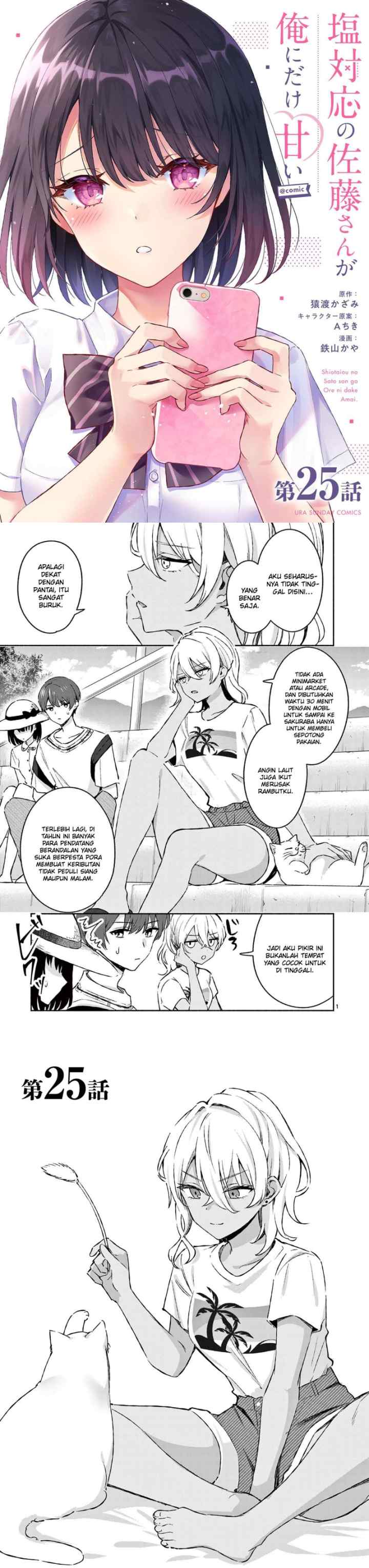Shiotaiou no Sato-san ga Ore ni dake Amai chapter 25 halaman 9