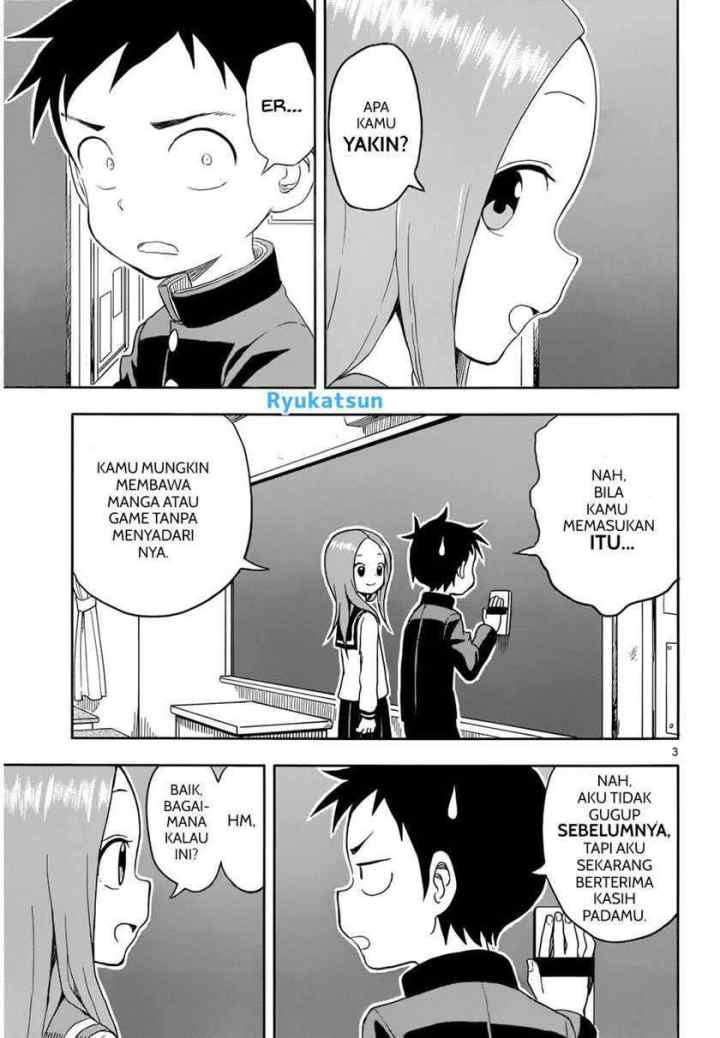 Karakai Jouzu no Takagi-san chapter 91 halaman 4
