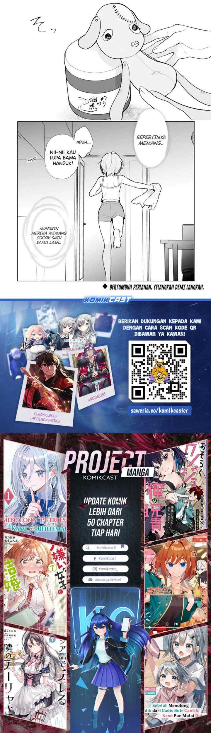 Chikan Saresou ni Natteiru S-kyuu Bishoujo wo Tasuketara Tonari no Seki no Osanajimi datta chapter 65 halaman 12