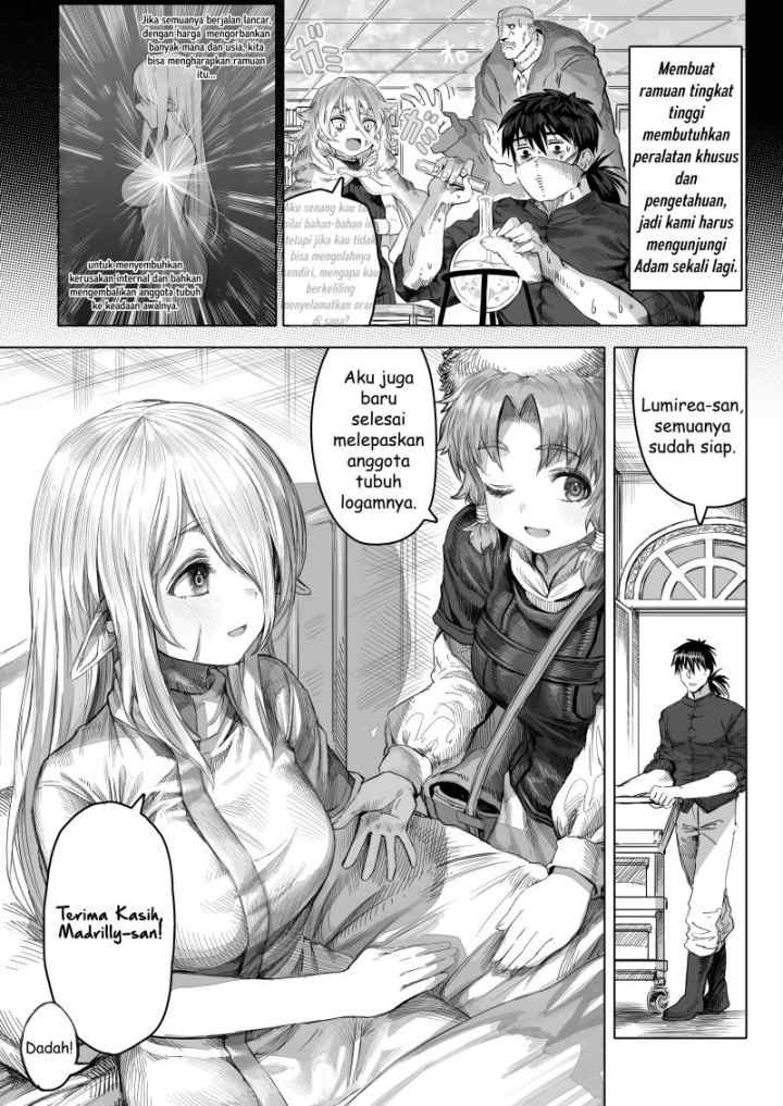 Boroboro no Elf-san o shiawaseni suru kusuri uri-san chapter 64 halaman 4