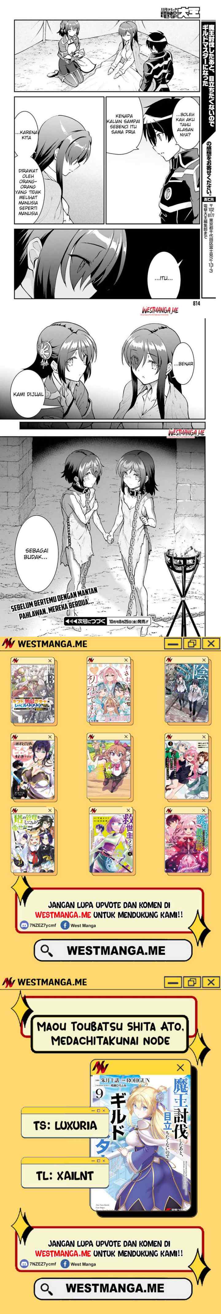 Maou Toubatsu Shita Ato, Medachitakunai node Guild Master ni Natta chapter 45 halaman 8
