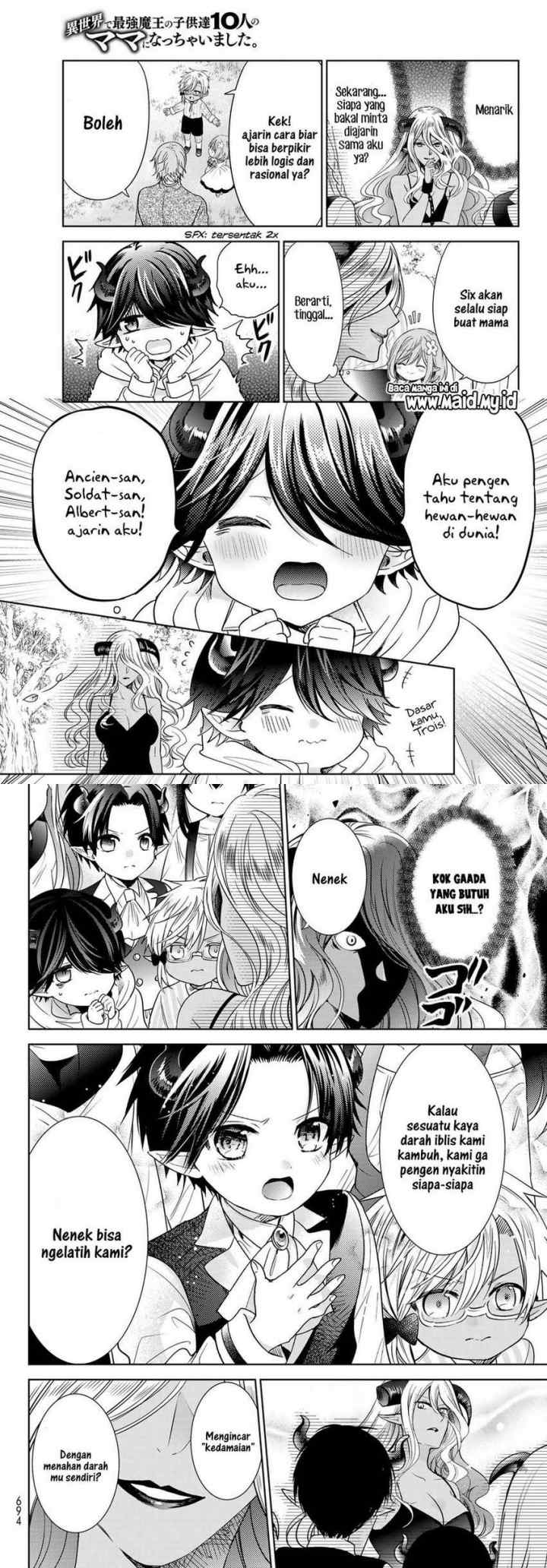 Isekai de Saikyo Mao no Kodomotachi no Mama ni Natchaimashita chapter 27.2 halaman 5
