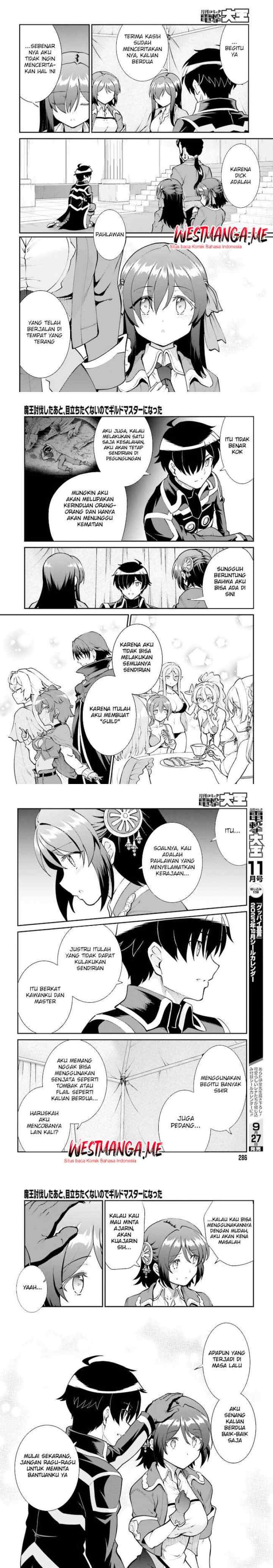 Maou Toubatsu Shita Ato, Medachitakunai node Guild Master ni Natta chapter 46 halaman 6