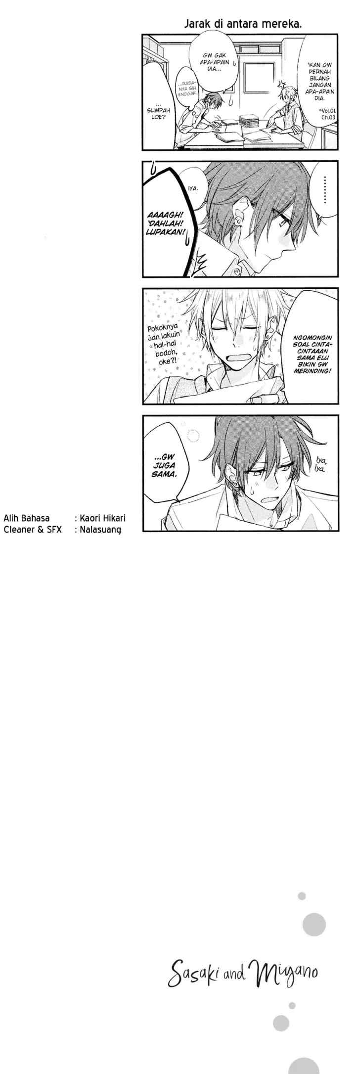 Sasaki to Miyano chapter 15 halaman 14