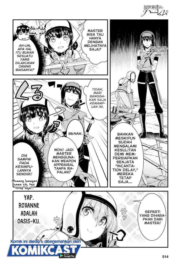 Isekai Meikyuu de Harem wo chapter 49 halaman 7