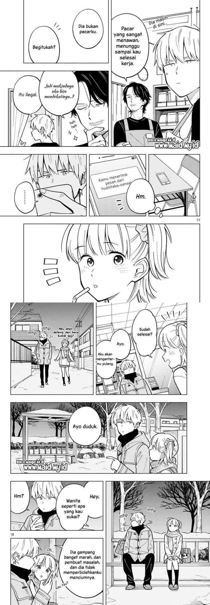 Sensei wa Koi wo Oshierarenai chapter 17 halaman 11
